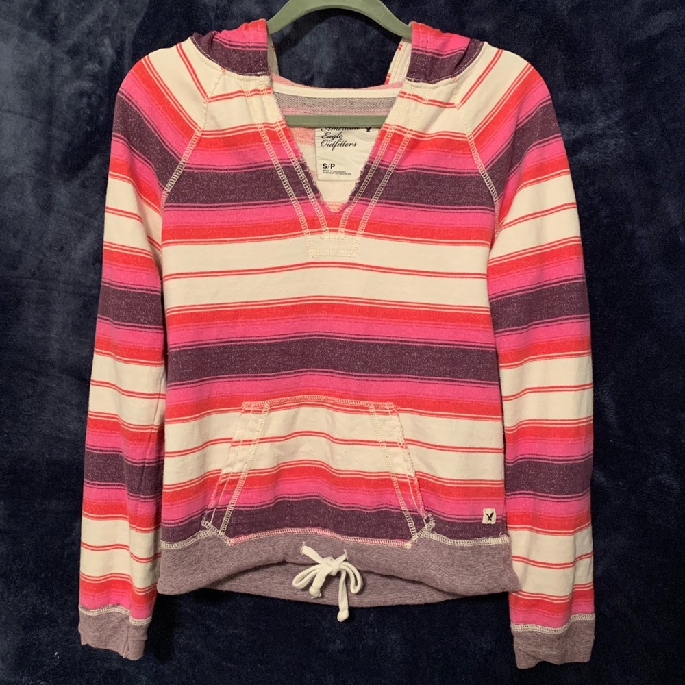 Striped AEO hoodie